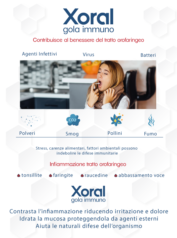 Xoral® gola immuno è un integratore spay orale