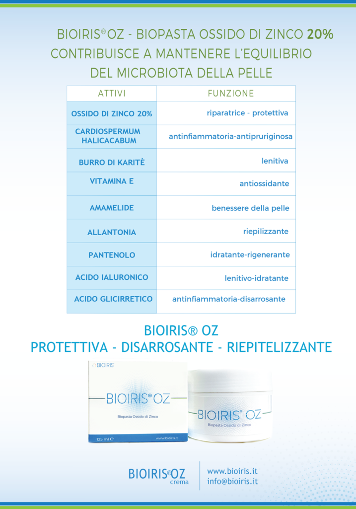 Biopasta Ossido di Zinco AL 20%
dermatologicamente testato